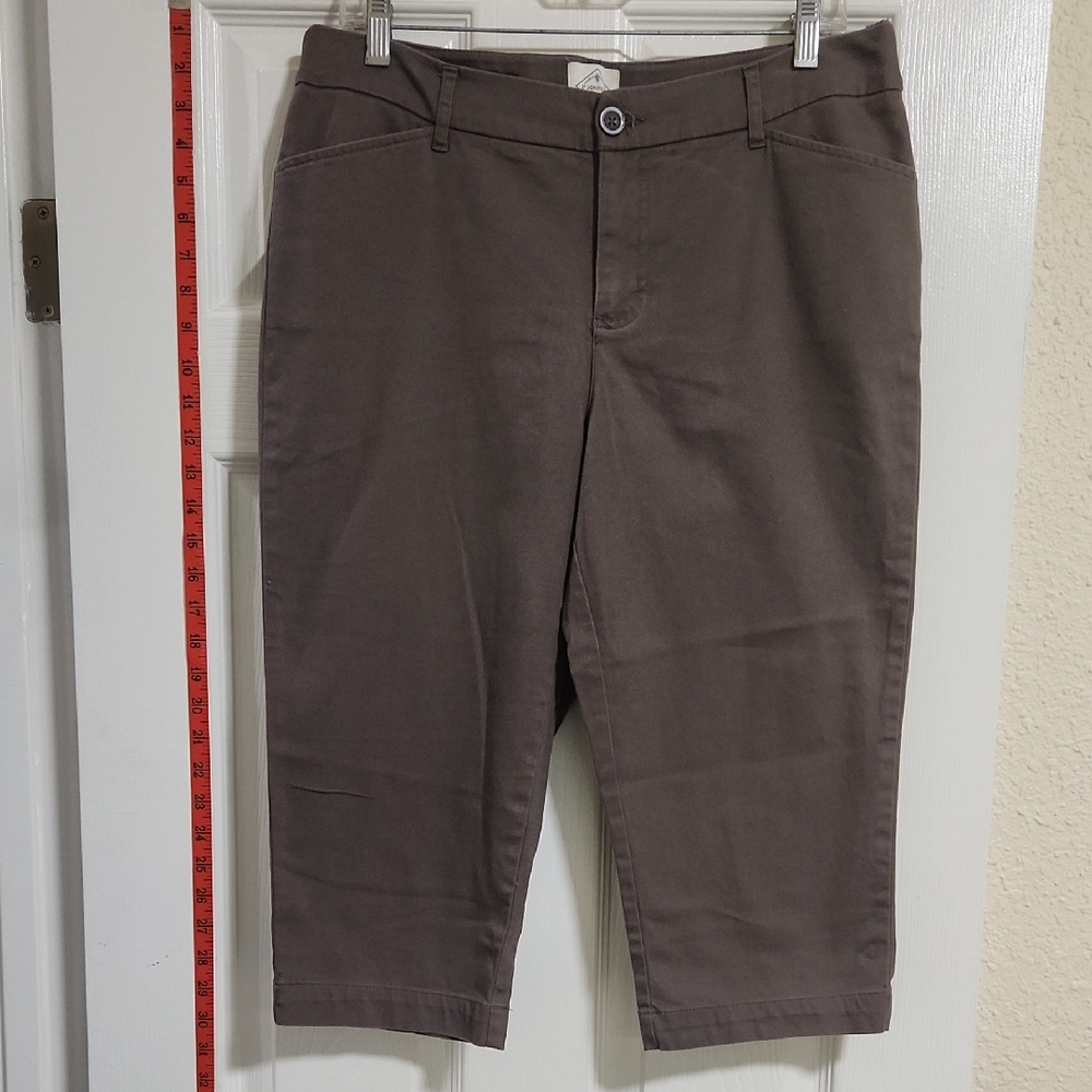 St. John's Bay Brown Cropped Pants